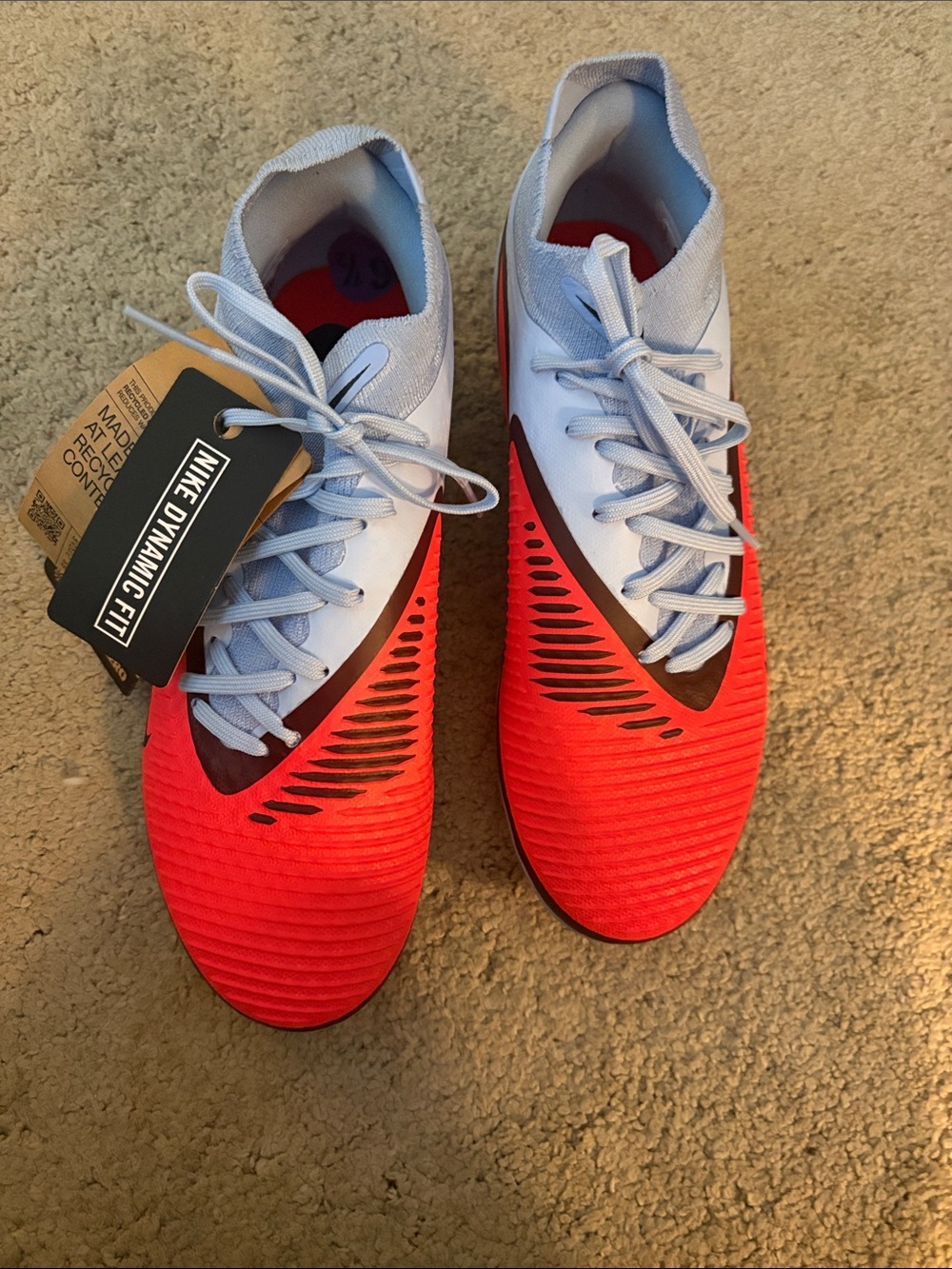 Nike Red, White & Black Soccer Cleats